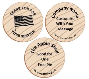 Thank You Wooden Nickel BlackInk - Minimum Quantity 100 main image